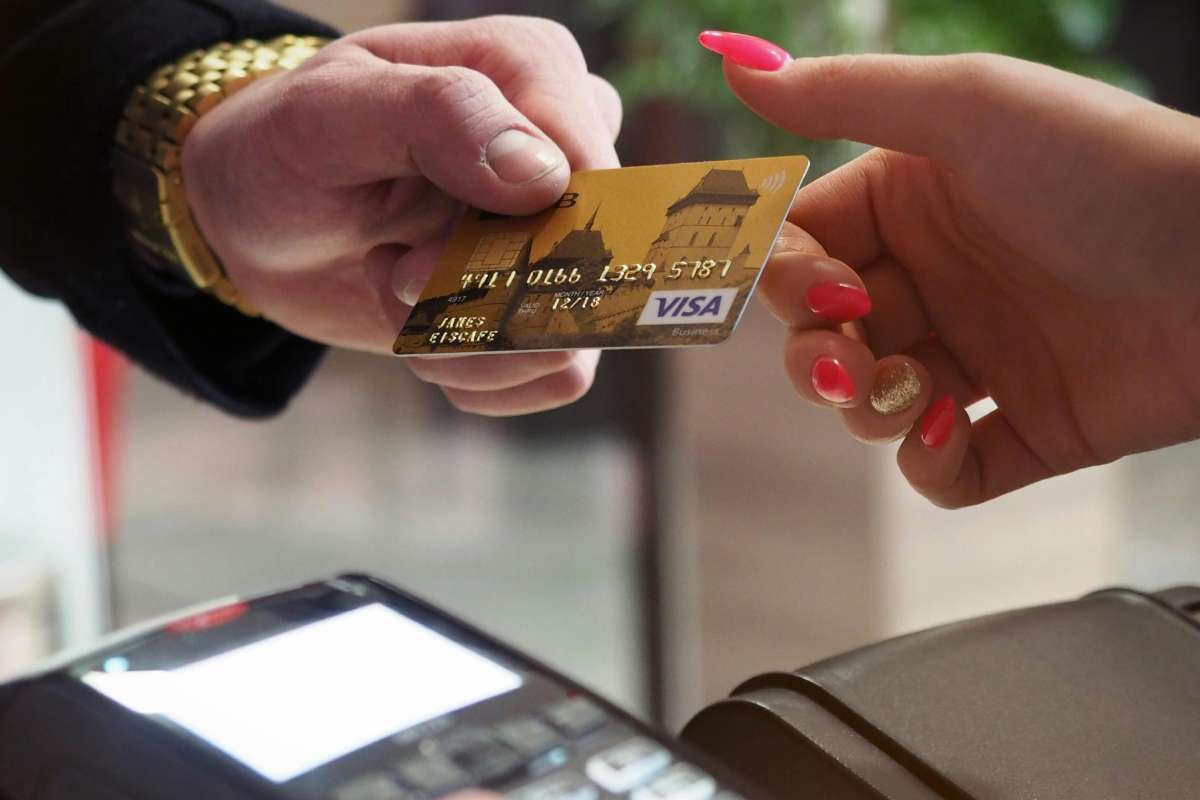 Pagamento con una carta di credito